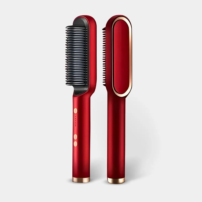 Escova Alisadora 5 em 1 – Cabelos lisos e brilhantes