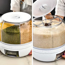 Organizador de Grãos Giratório com 6 Divisórias