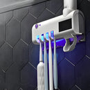 Suporte Esterilizador UV com Dispenser Automático de Creme Dental