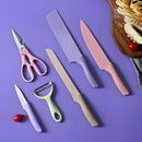 Conjunto de Facas 6 Peças Inox Colorido – Corte Preciso com Estilo e Durabilidade
