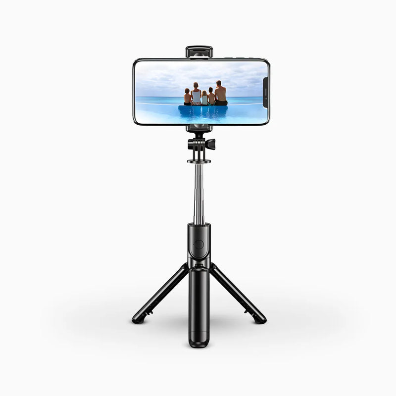 Tripé Selfie Stick 360° com Controle Bluetooth