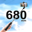 Tripé Selfie Stick 360° com Controle Bluetooth