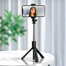 Tripé Selfie Stick 360° com Controle Bluetooth