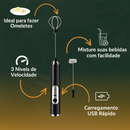 Mini Mixer Elétrico Portátil Recarregável – Espuma Perfeita em Segundos