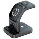 Base Carregador Sem Fio 5 em 1 com Relógio – Tecnologia, Estilo e Praticidade