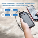 Power Bank Solar Portátil - Preto