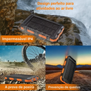 Power Bank Solar Portátil - Laranja